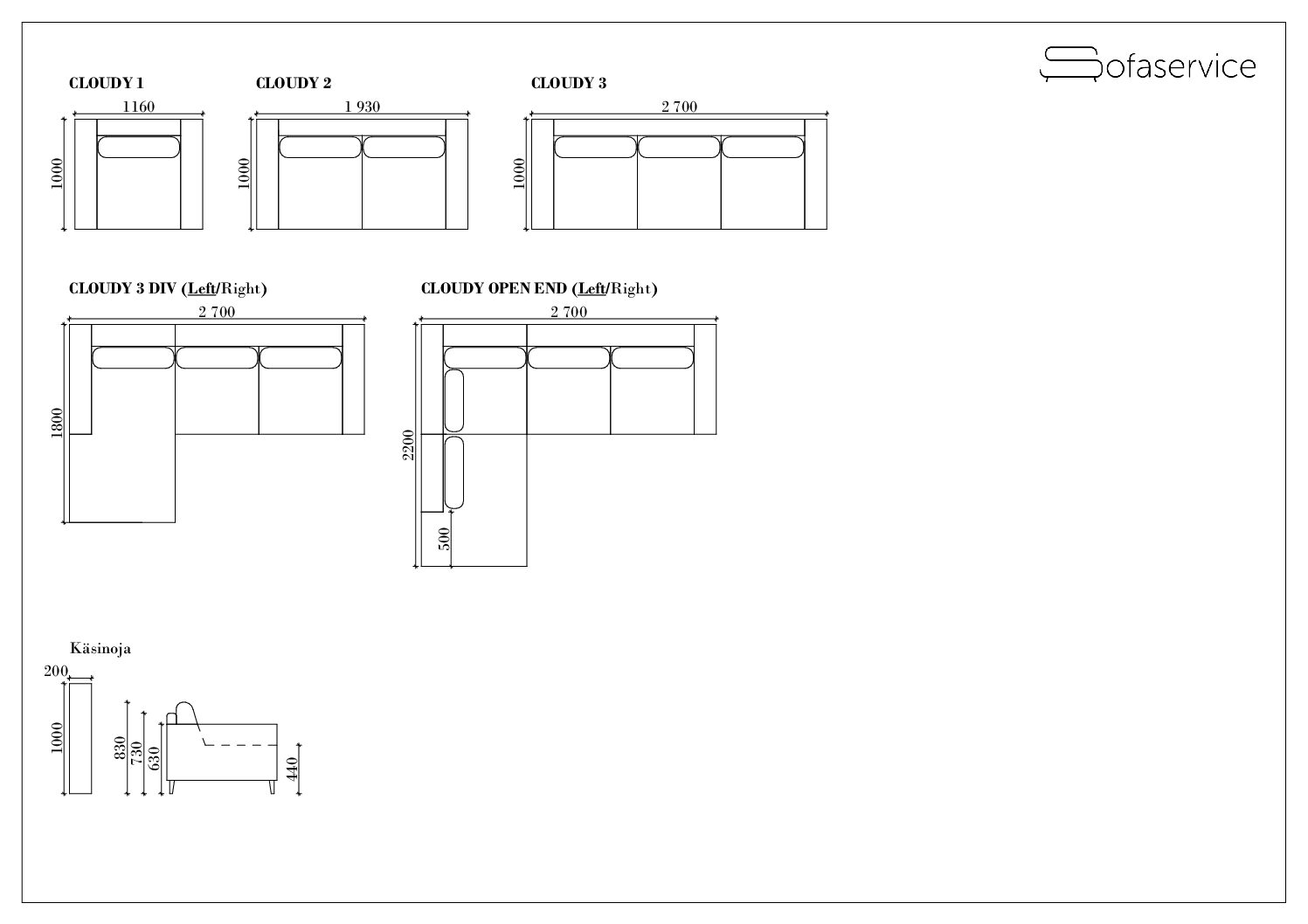 Cloudy Sohva Cloudy - Image 3