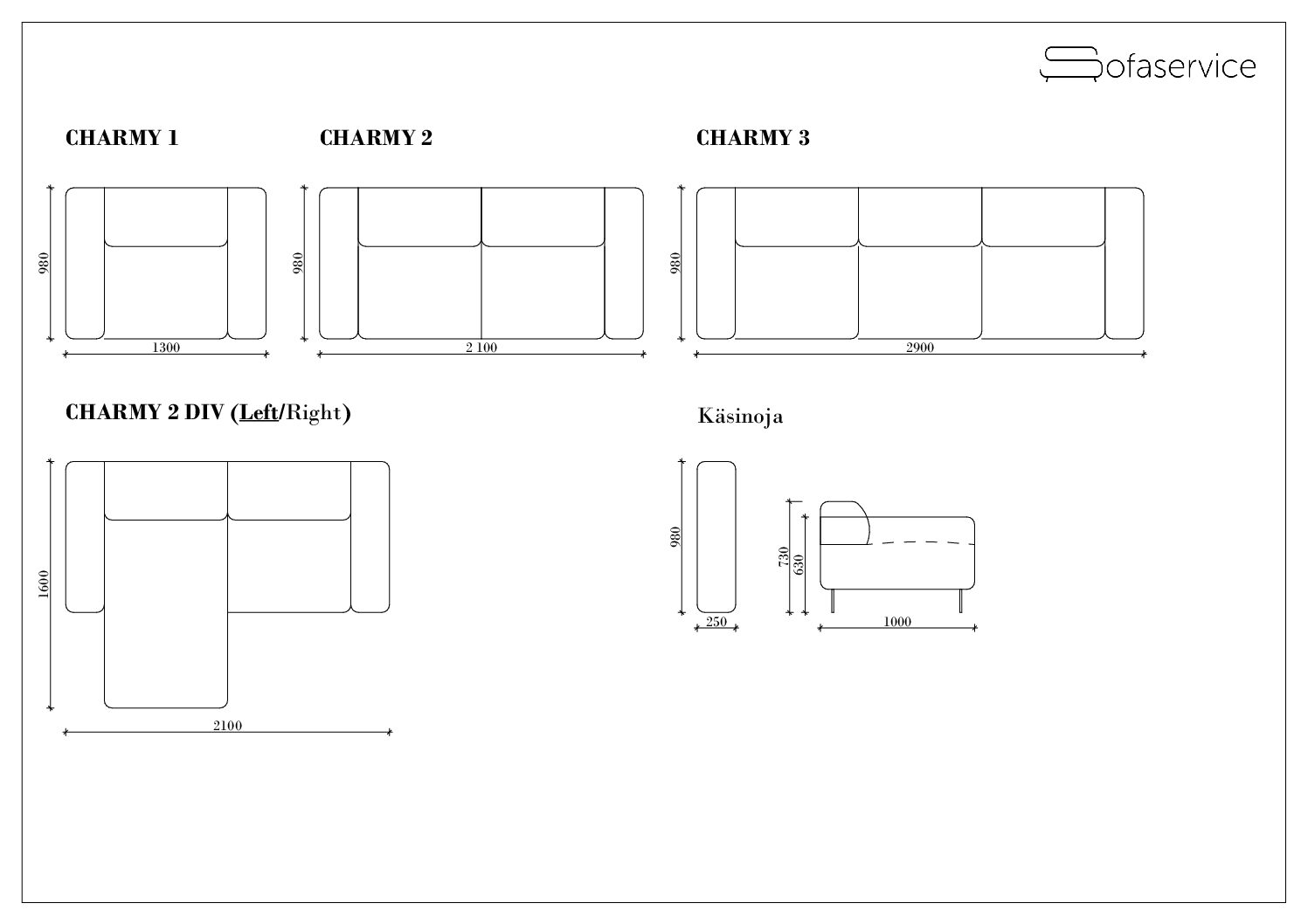 Charmy (1) Sohva Charmy - Image 3