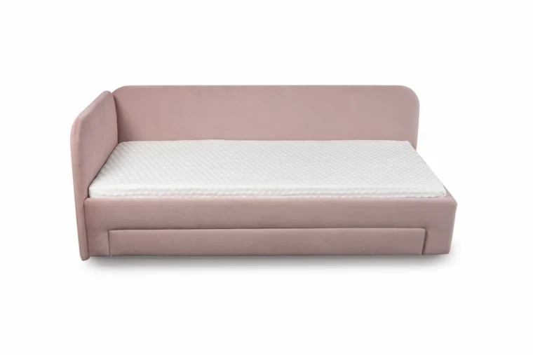 Sänky Curvy Kids sivupaneelilla ja lisävuoteella/säilytyslaatikolla - Image 6