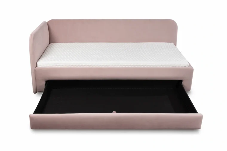 Sänky Curvy Kids sivupaneelilla ja lisävuoteella/säilytyslaatikolla - Image 4