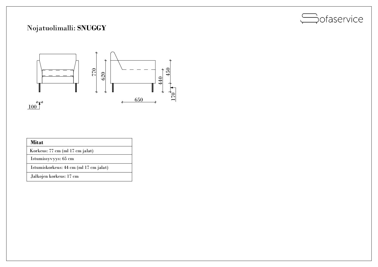 Snuggy Nojatuoli Snuggy - Image 3